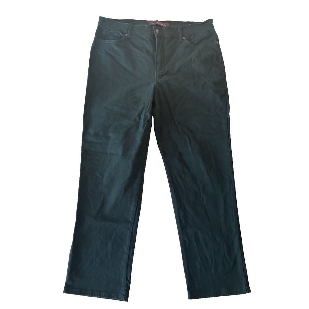 Gloria Vanderbilt Women's Size 14P 14 Petite Dark Green Forest Green Amanda Jean